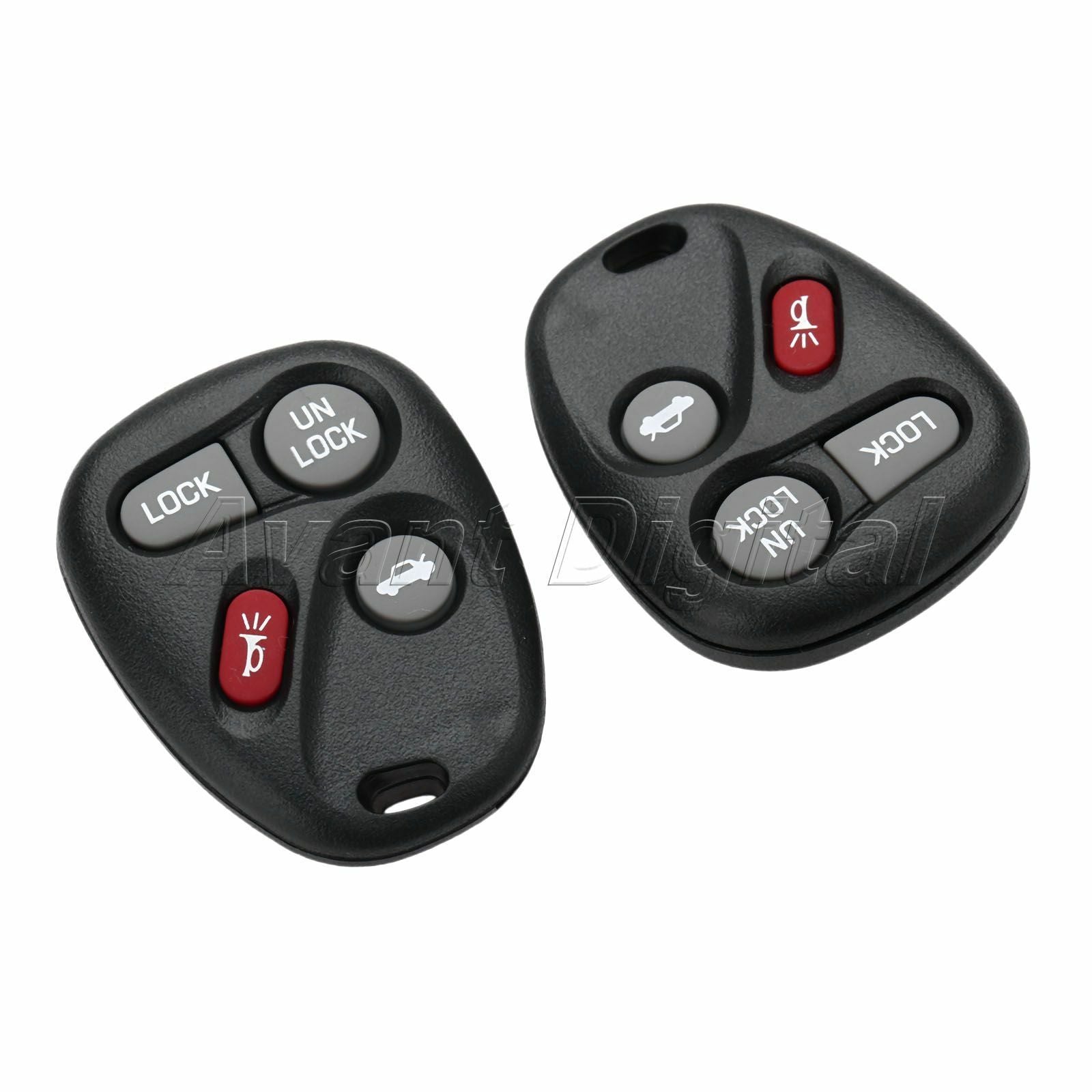 2Pcs Remote Key 315MHz 4 Buttons ABO1502T Fit For 1997 CHEVROLET ASTRO BLAZER