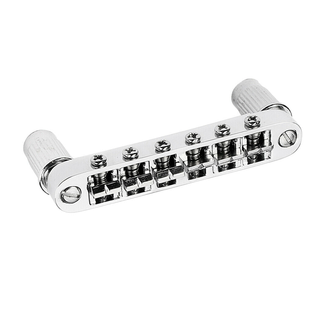 Tune O   Style Bridge Adjustable Guitar Bridge Slotted Saddles Accessory