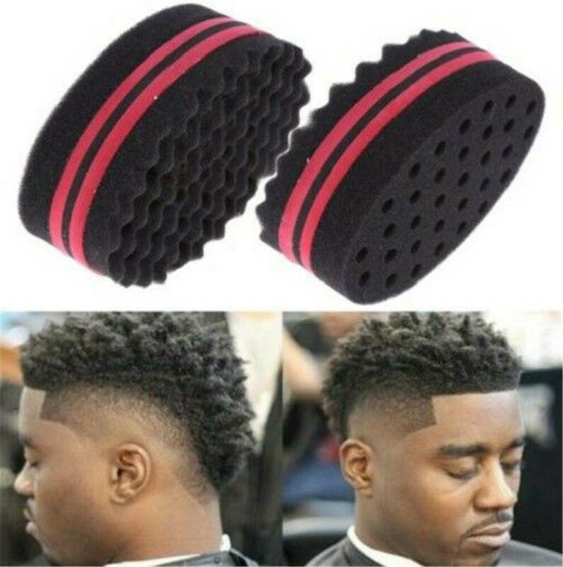 Wave Barber Hair Brush Sponge For Curly Hair Style DIY Tool Accessories_AU