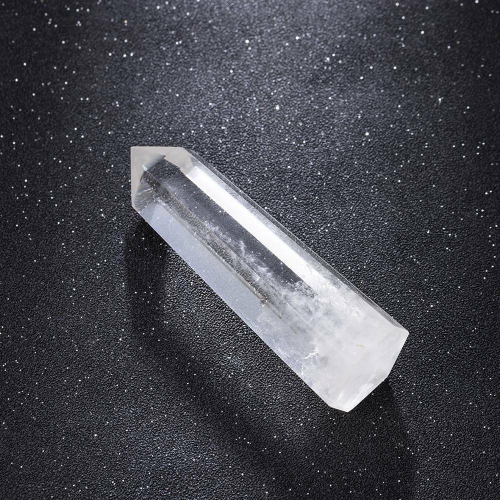 100% Clear Quartz Crystal Point (60-70mm) Natural Wand Specimen, Reiki Healing
