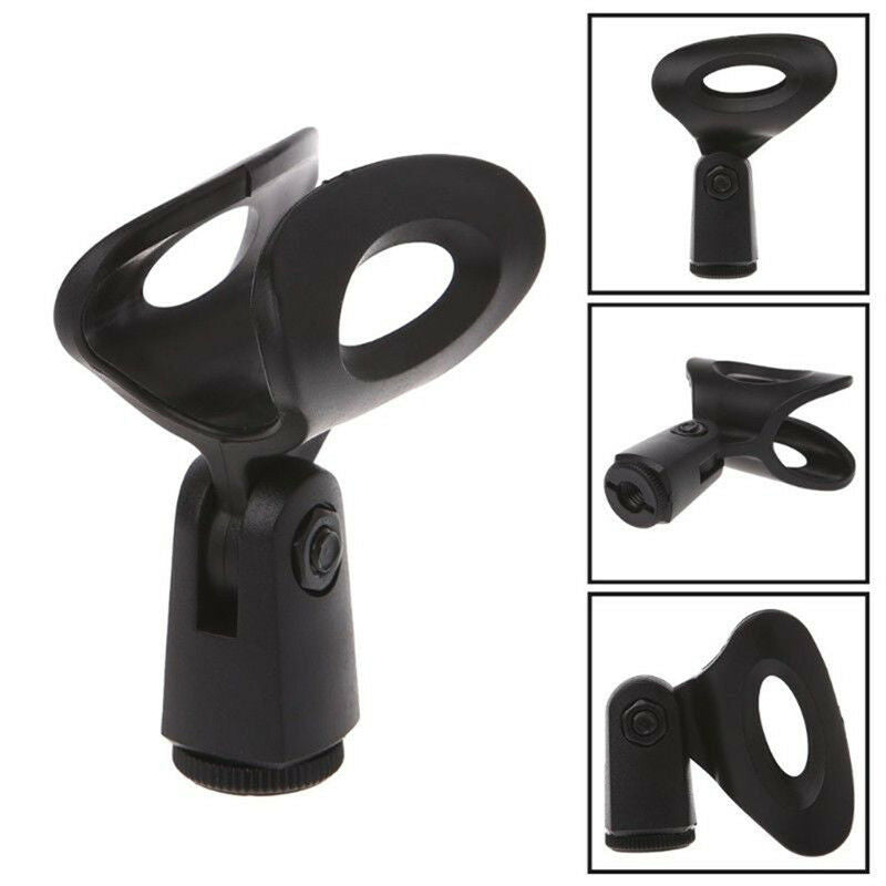 Mic Microphone Stand Accessory Flexible Plastic Clamp Clip Holder MountA BgJ SJ