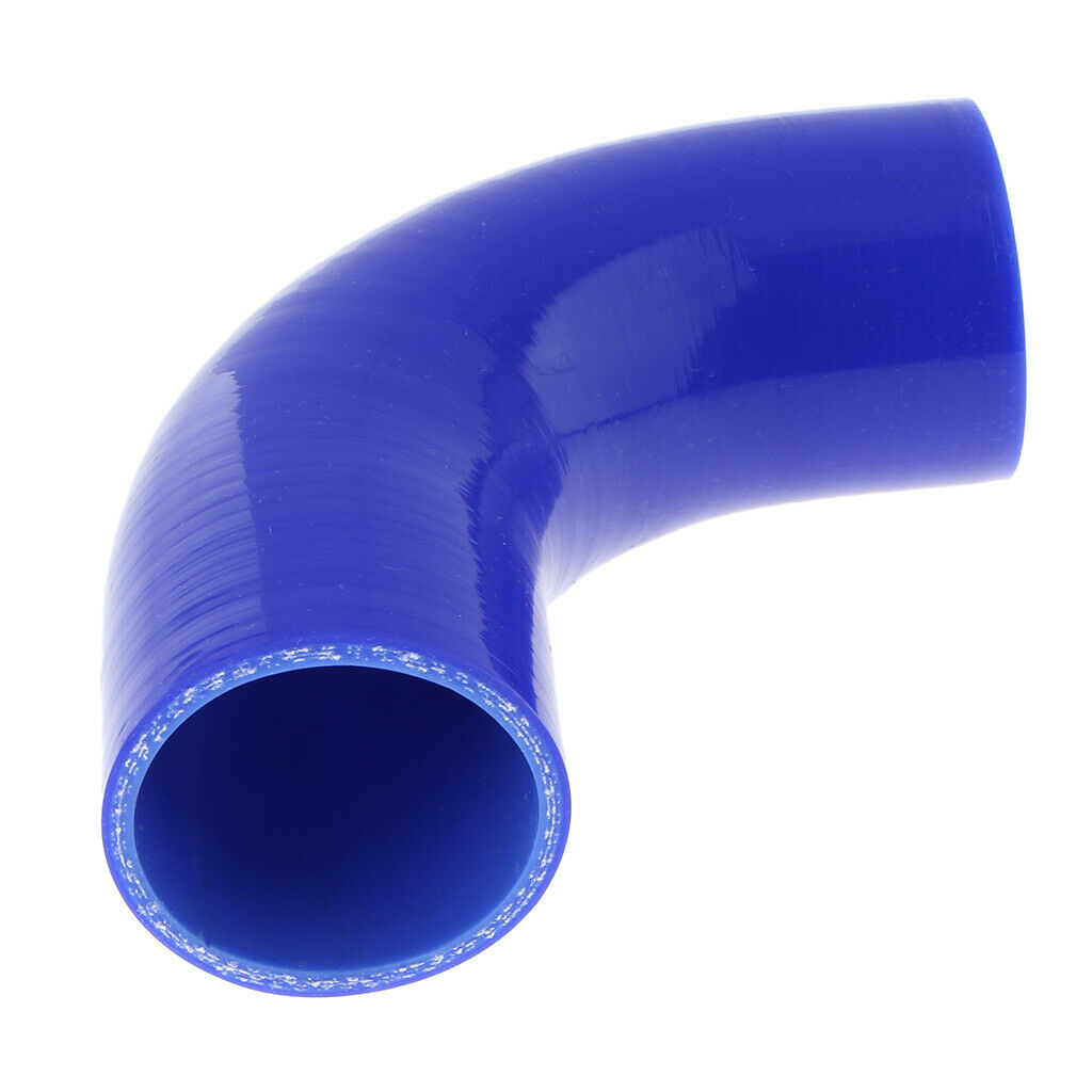 50mm 90 Degree 4 ply Silicone Elbows Turbo Hose Racing Coupler Pipe Blue