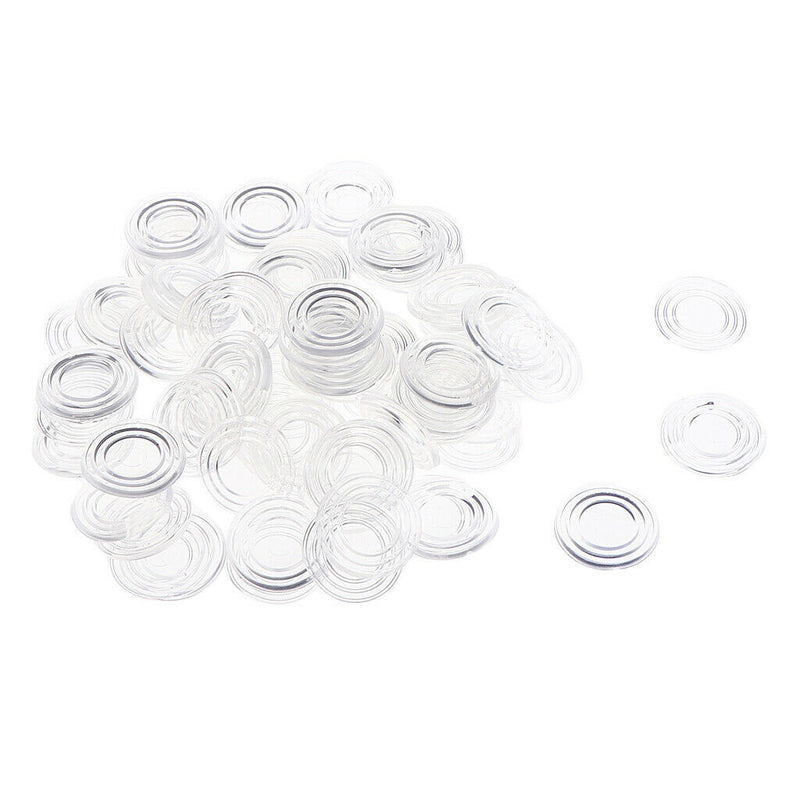 Small Clear Rubber Bumpers (Set of 100) â€“ Door Stoppers Wall Protectors Rubber