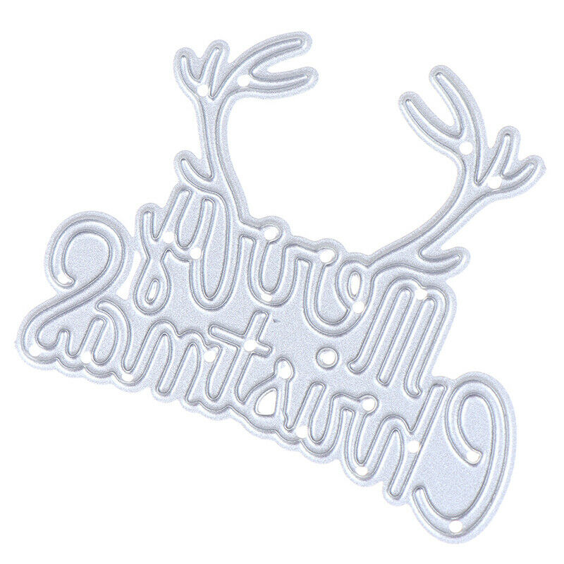 Merry Christmas Metal Cutting Dies Stencils DIY Scrapbooking Album Paper Card Kt