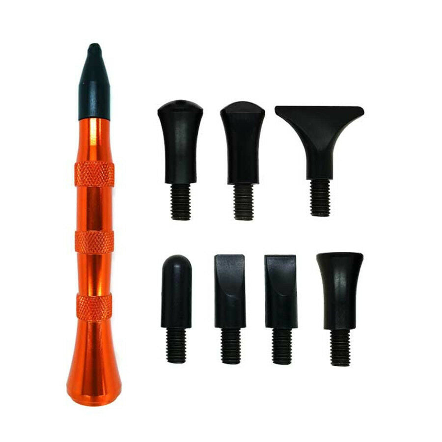 Portable 9 Pc/Set Alloy Flattening Pen Car Dent Repair Kit Tap Down Removal Tool