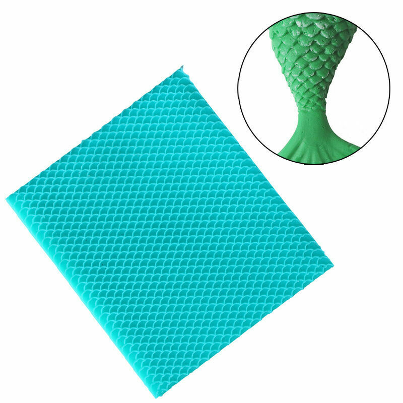 DIY Mermaid Fish Scales Cake Chocolate Mould Fondant Mold Decor Cake