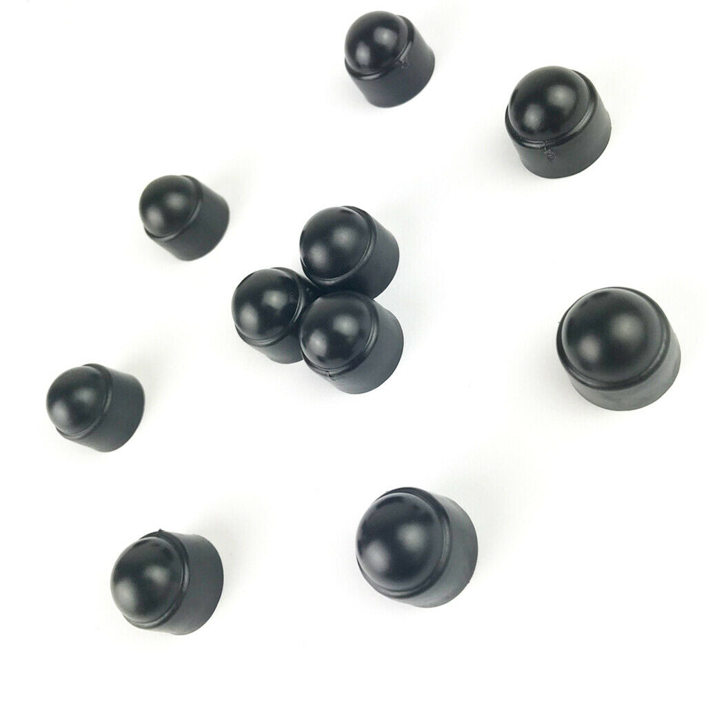 10 Set 18mm Car Wheel Tire Nut Lug Dust Covers Caps Protector Hub Screw M8