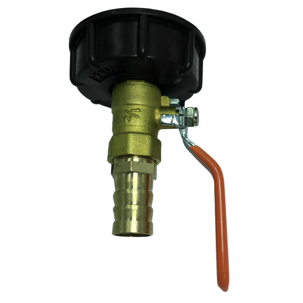Set of 2, Ton Barrel Tap Adapter w/ Straight & 90 Degree 19mm OD Valve