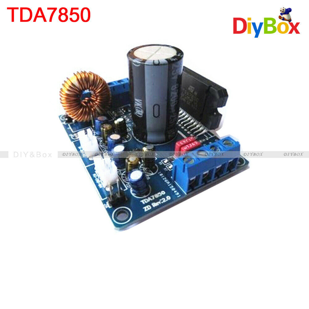 DC12V TDA7850 Car Audio Power Amplifier Board Stereo 4x 50W with BA3121 Denoiser