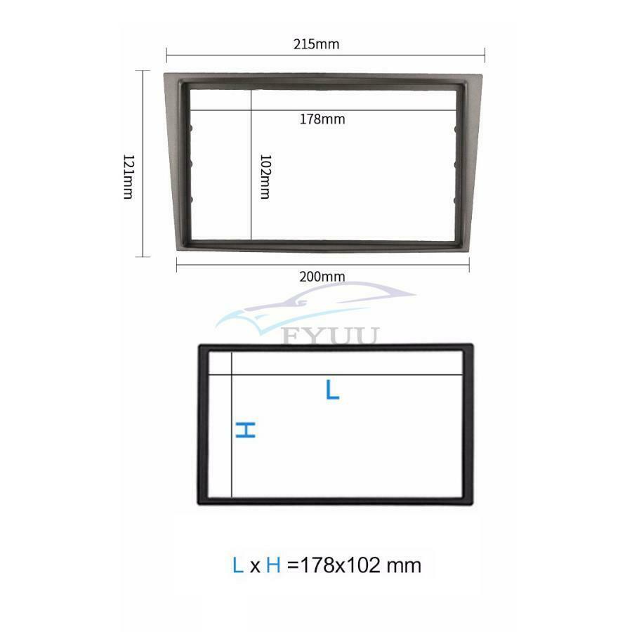 1Set 2Din Stereo Radio Dashboard Mounting Kit For Opel Astra Antara Corsa Zafira