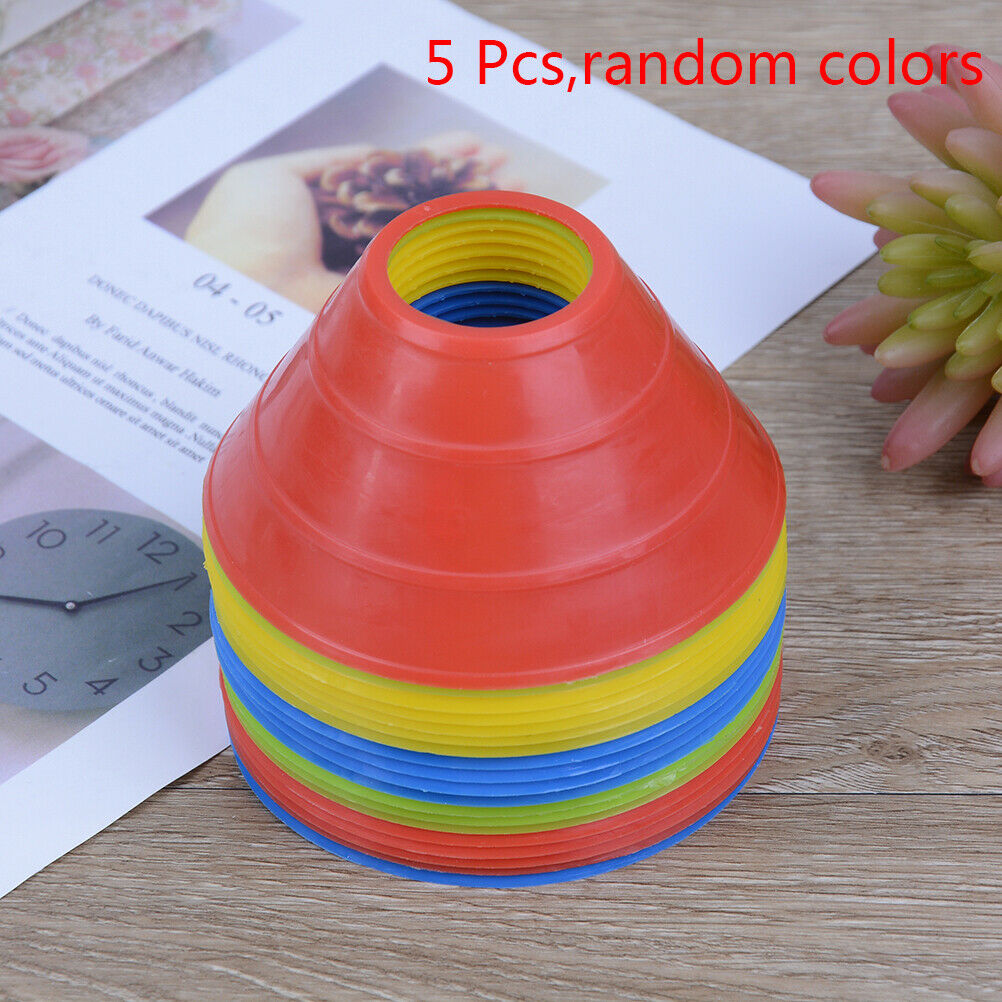 5 Pcs Cones Discs Soccer Football Training Sports Entertainment Accessorie.l8