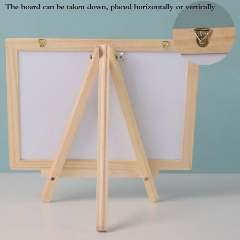 Mini Chalkboard Destop Blackboard Wood Frame Table-top Black Board With EaseBDA