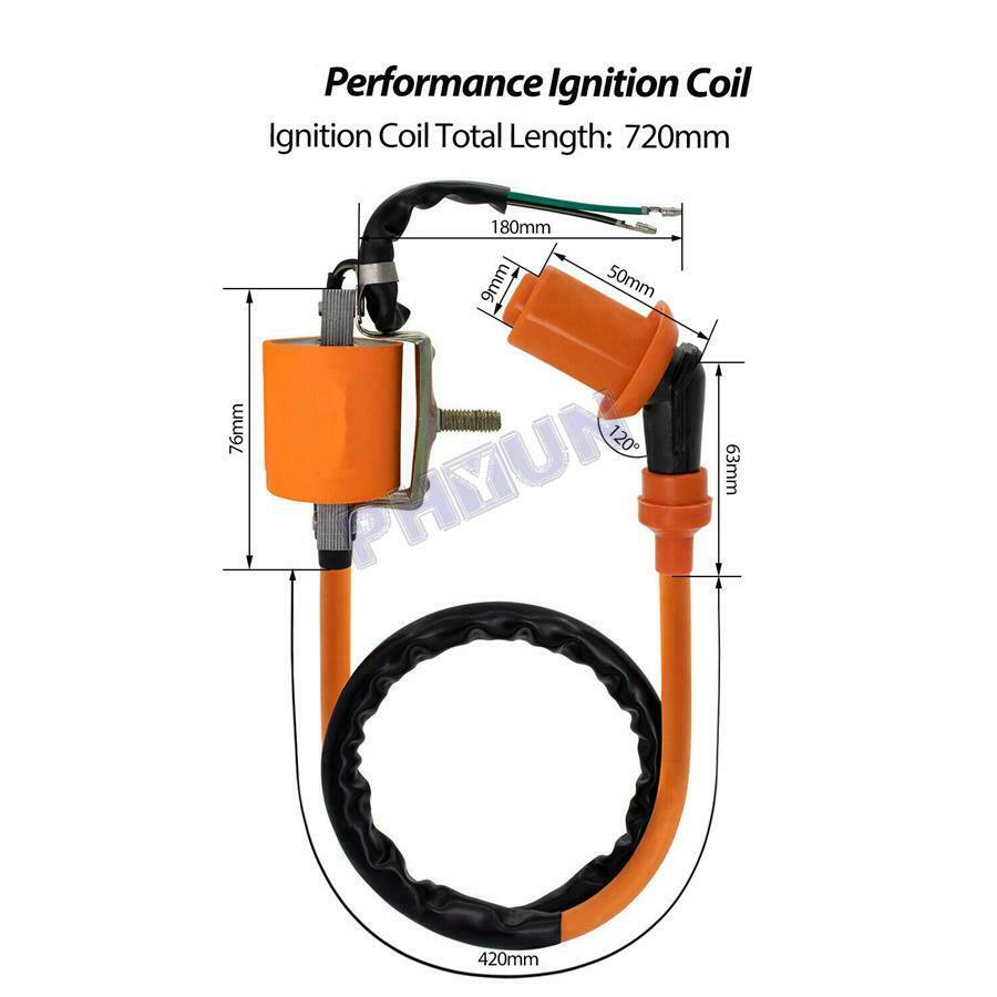 Racing Ignition Coil CDI Solenoid Relay Regulator For 50cc - 125cc ATV Dirt Bike