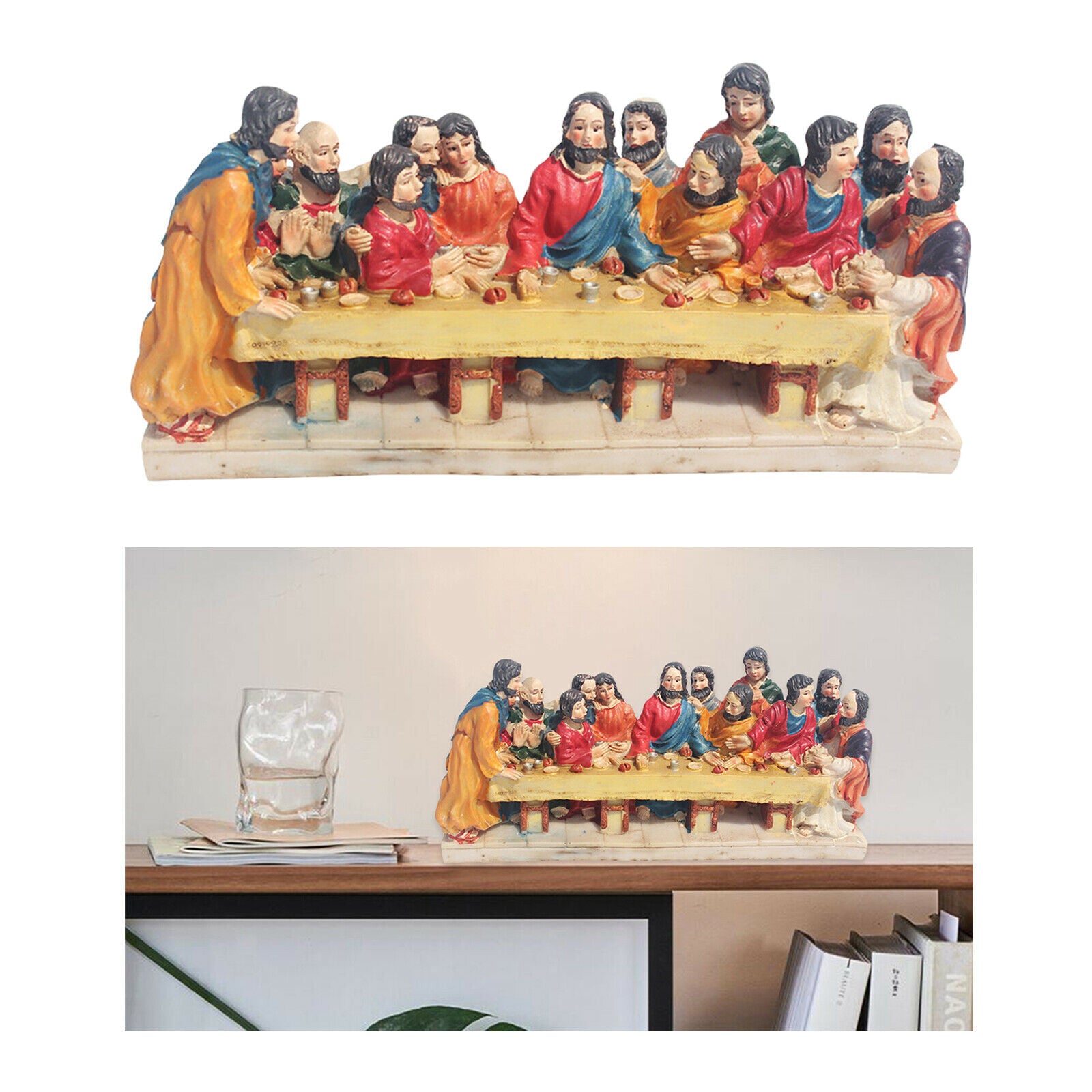 Father Jesus Dinner Scene Statue Crafts Church Bedroom Porch Decoration