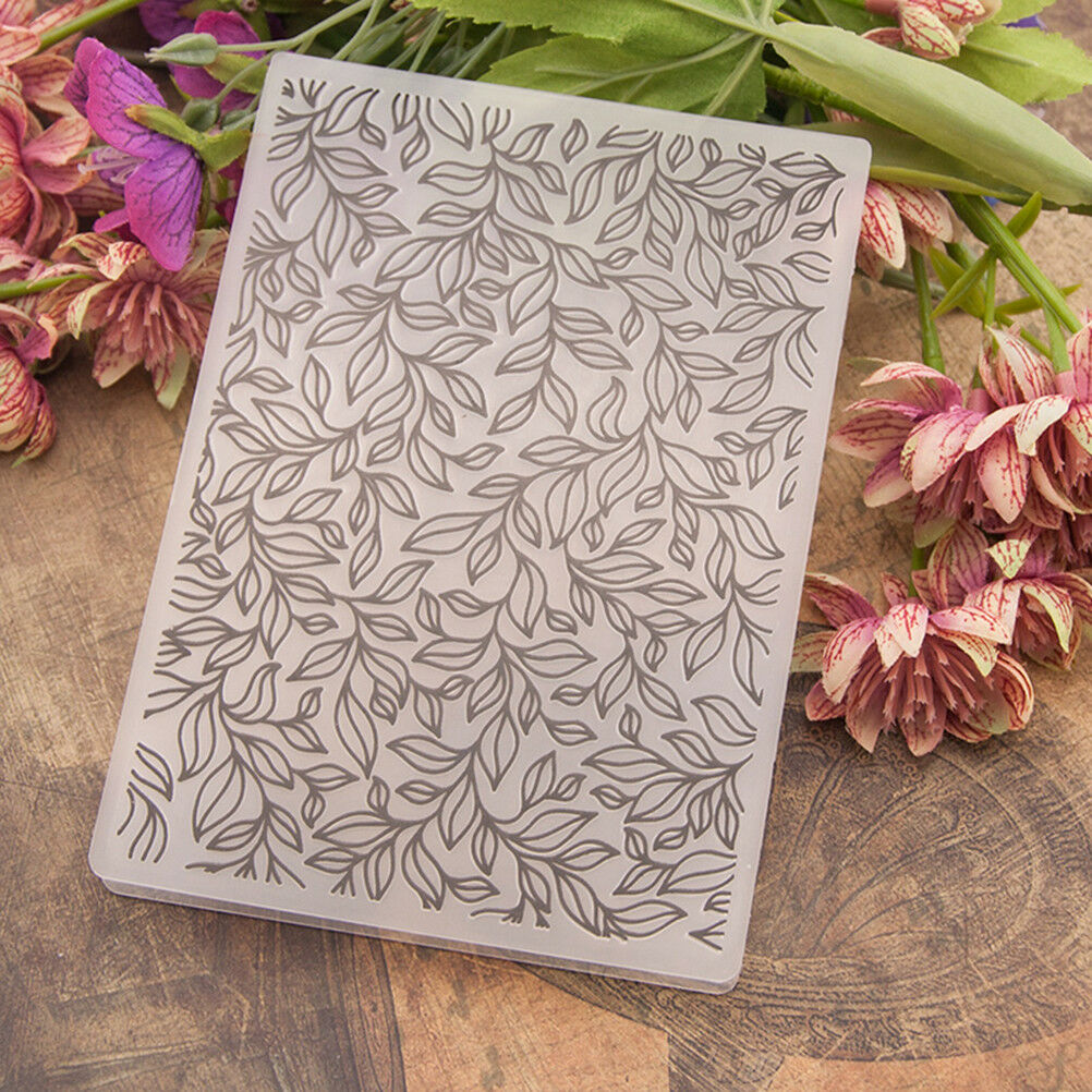 leaf Embossing folders Plastic Embossing Folder For Scrapbooking DIY card .l8