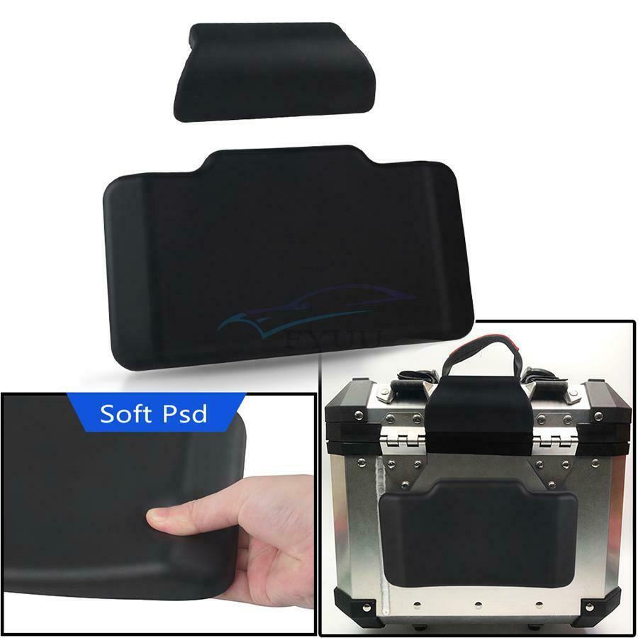 1×Universal Motorcycle Body Decoration Black Passenger Tail Box Backrest Topcase