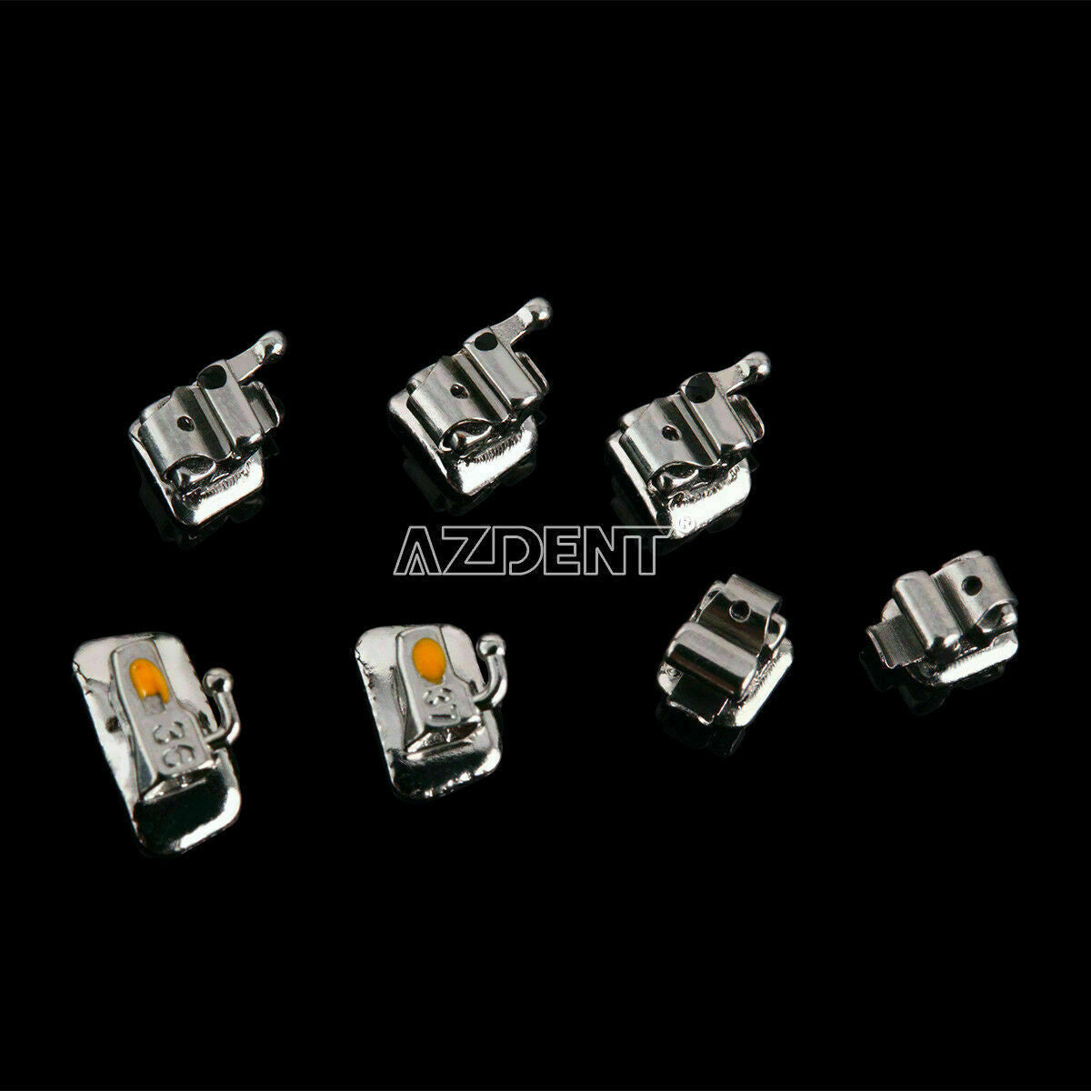 2 Packs Orthodontic Brackets With Buccal Tube Dental Mini MBT.022 Hooks 3-4-5