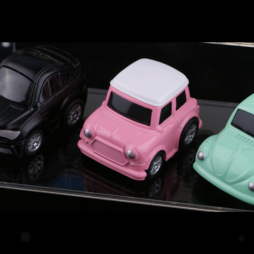 2-Tier Acrylic Character Car Toys Display Rack Stand Holder DIY Assembly