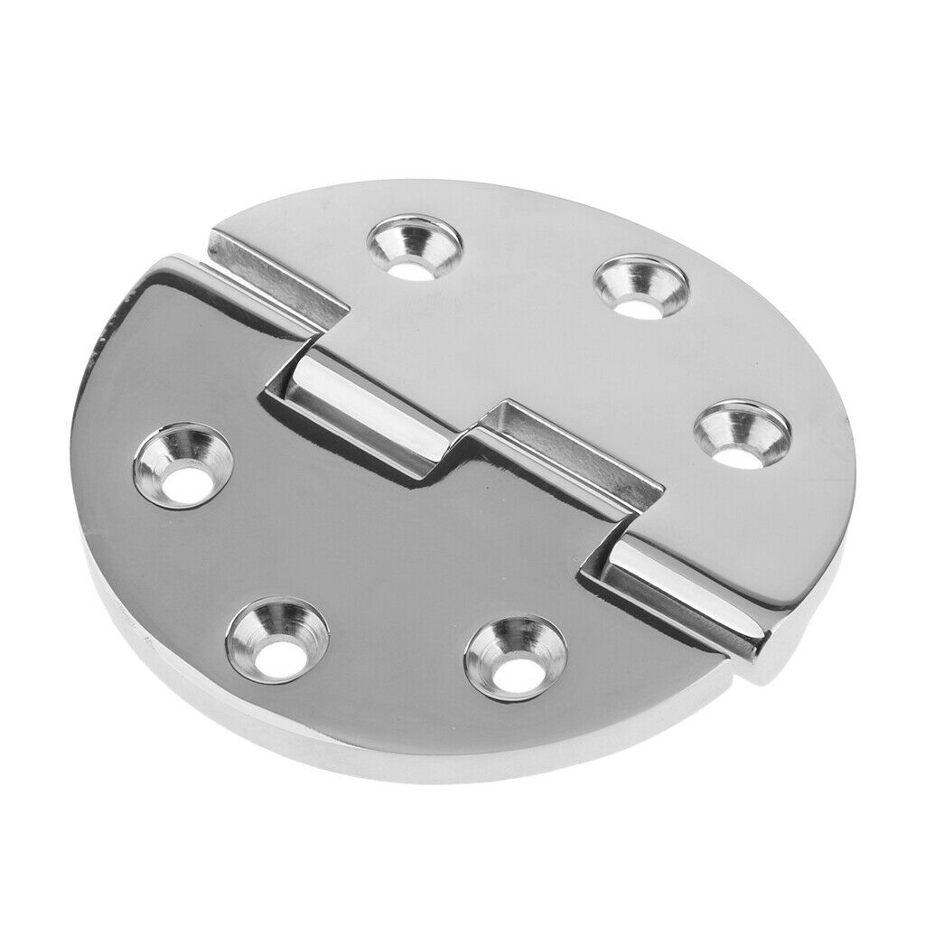 Stainless Steel 316 G Round Hinge Marine Boat Caravan Hinge 68mm Diameter