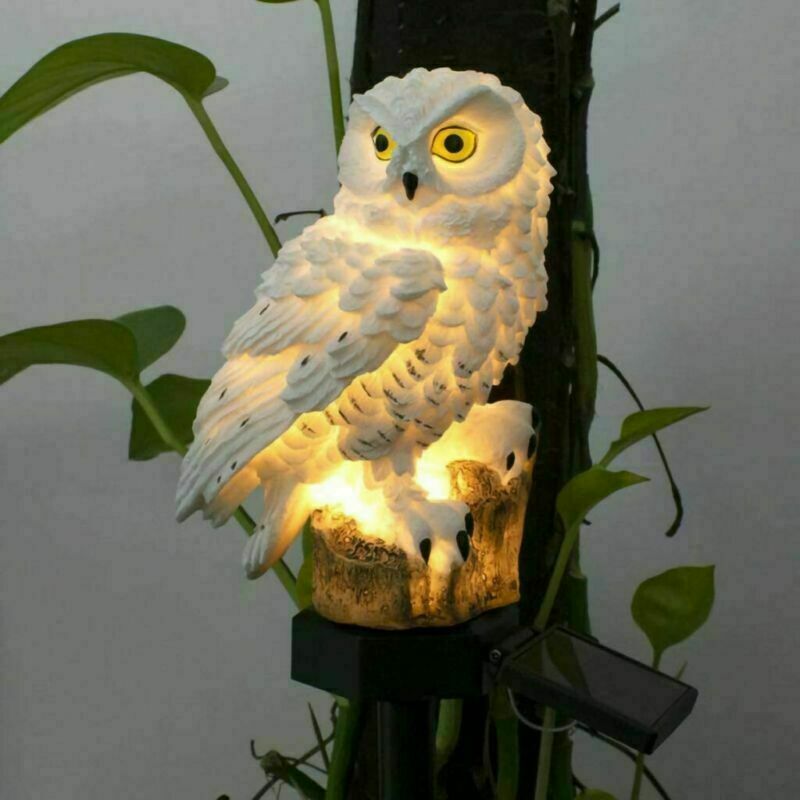 Solar Power LED Owl Parrot Lawn Light Outdoor Waterproof Garden Landscape Lamp