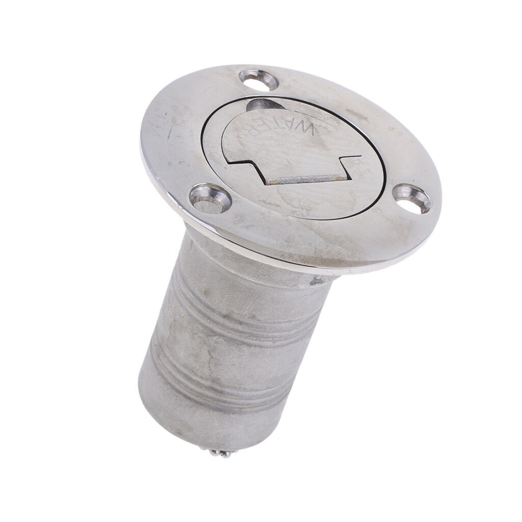 Marine Boat Keyless Water Deck Fill / Filler Stainless Steel 316 - 1.5"