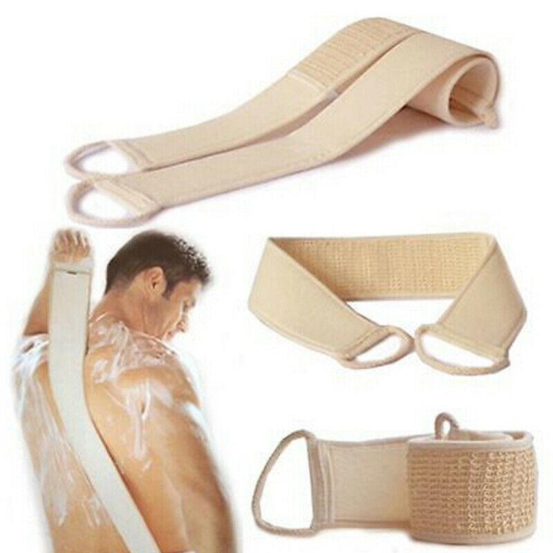 Long Back Towel Rubbing Bath Brush Double Sided Exfoliating Scrubber Skin.l8