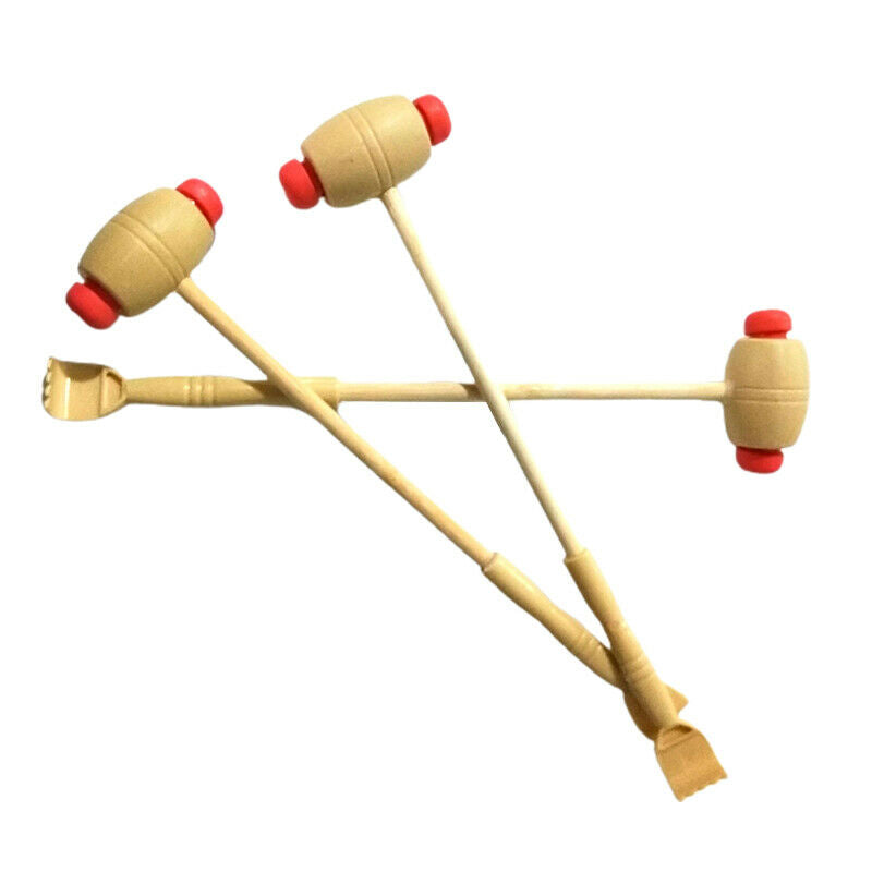 1xDurable Bamboo Massager Back Scratcher Wooden Body Roller Stick Backscr.l8