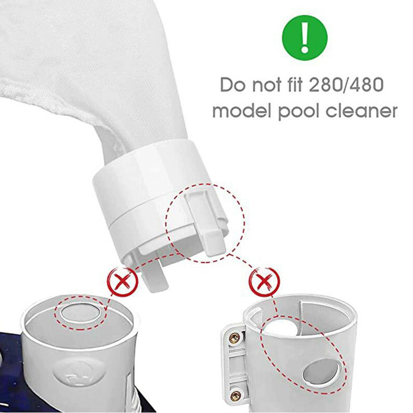 Pool Cleaner Filter Bag for Polaris All Purpose Zipper Bag Parts Accessories