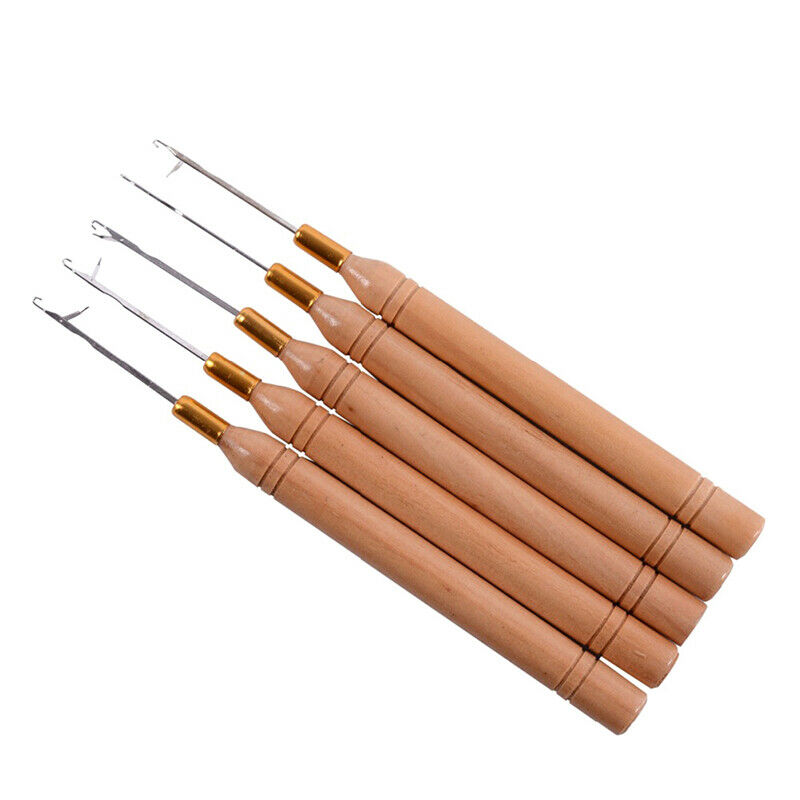 1Pcs Bamboo Crochet Handle Hook Needle Dread Tool Braiding Hair DIY Makin.l8