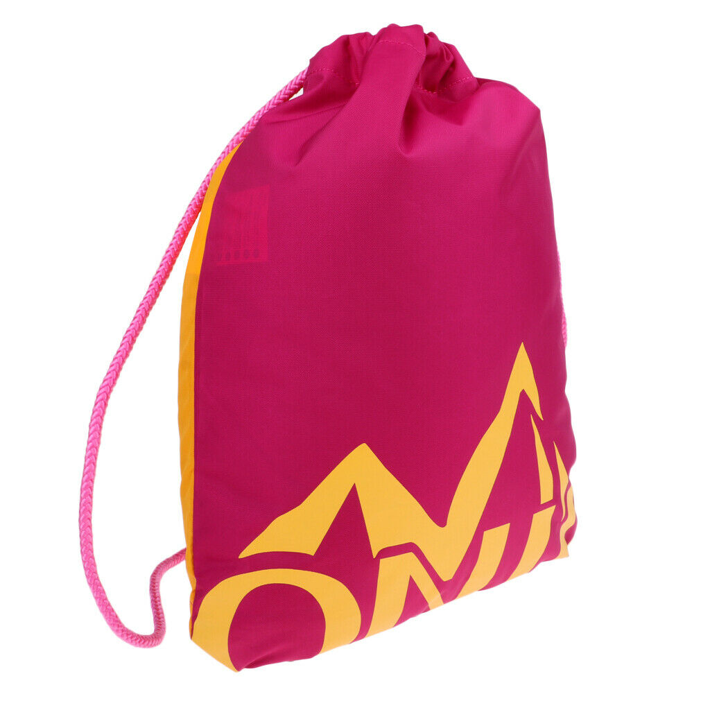 Waterproof Drawstring Bag Sack Backpack Nylon RuckSack Storage Pouch Purple