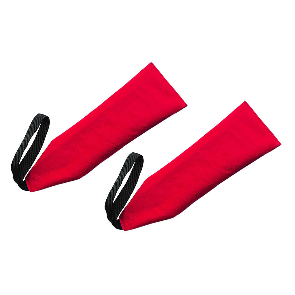 2pcs Red Long Load Travel Safety Flag Tow Flag for Kayaks Canoes &  11 X 35cm