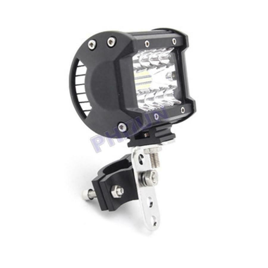2x Car Motorcycle LED Headlight Brackets Stainless Steel Fork Clamp 18mm-52mm