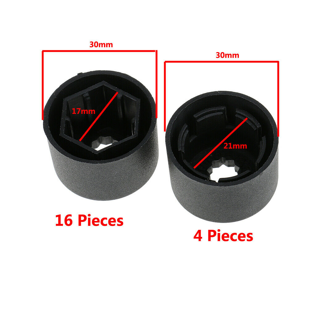 20pcs Wheel Lug Nut Bolt Covers for VW GOLF JETTA BEETLE PHEATON CORDOBA