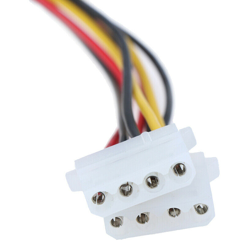 15Pin SATA Male to Double 4 Pin Molex Female IDE HDD Power HardDrive Ca-DD