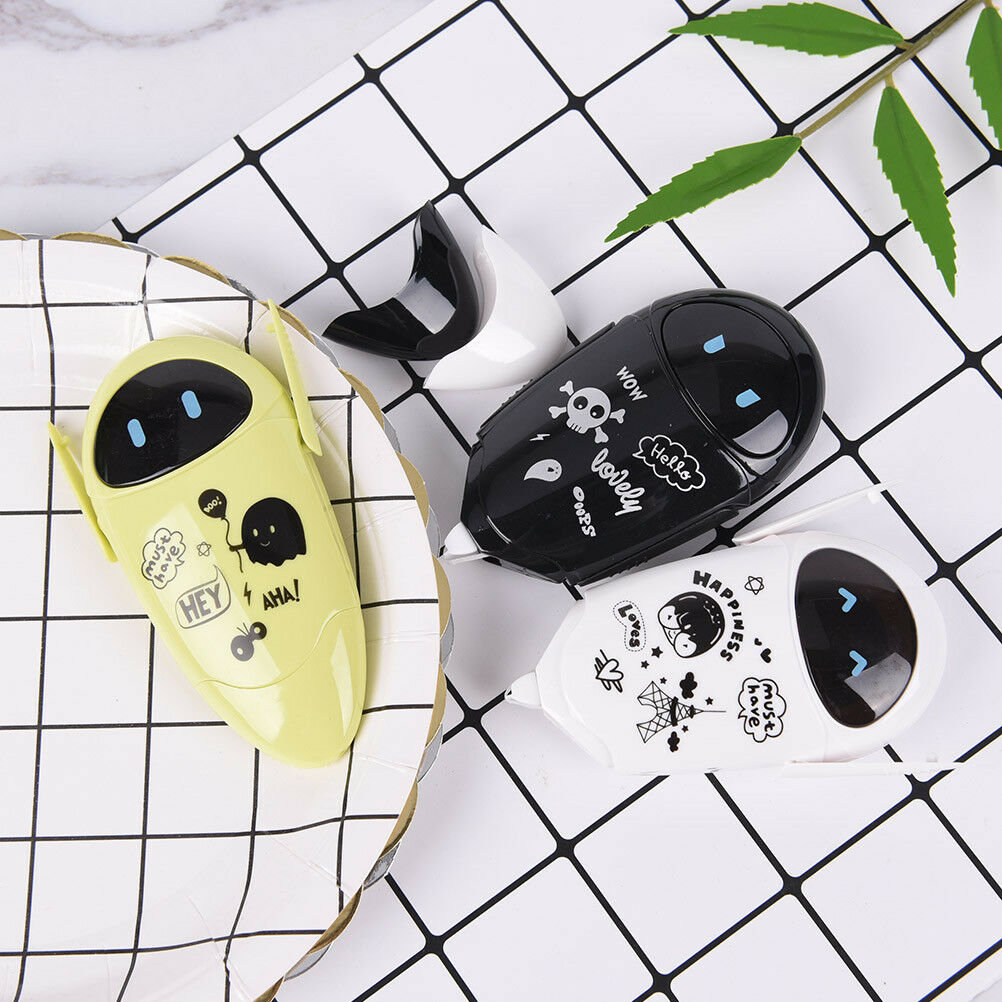 Mini Robot Roller White*Out School Office Study Stationery Correction Tape Tt