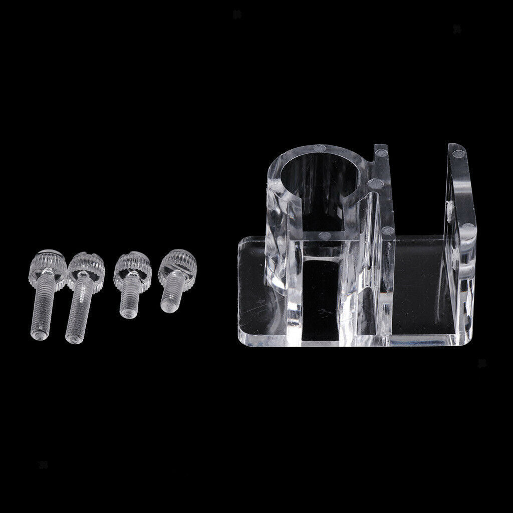 2 Pcs Acrylic Aquarium Tube Clamp for Dia 1" Water Pipe Easy to Install