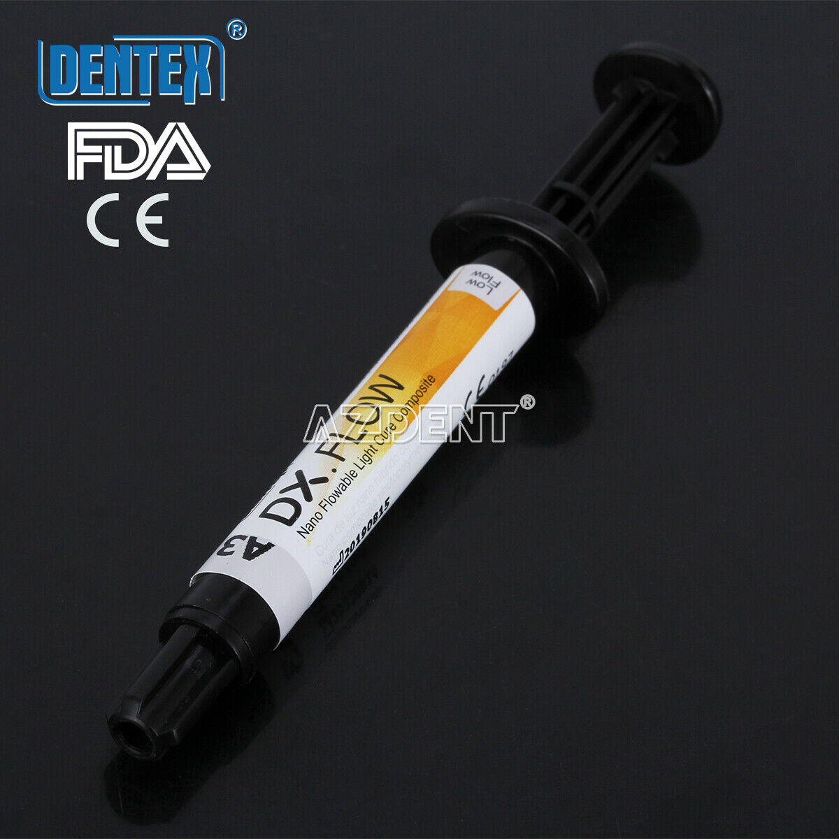 10PCS Dentex Dental Flowable Light Cure Composite Low Flow Shade A3 3g
