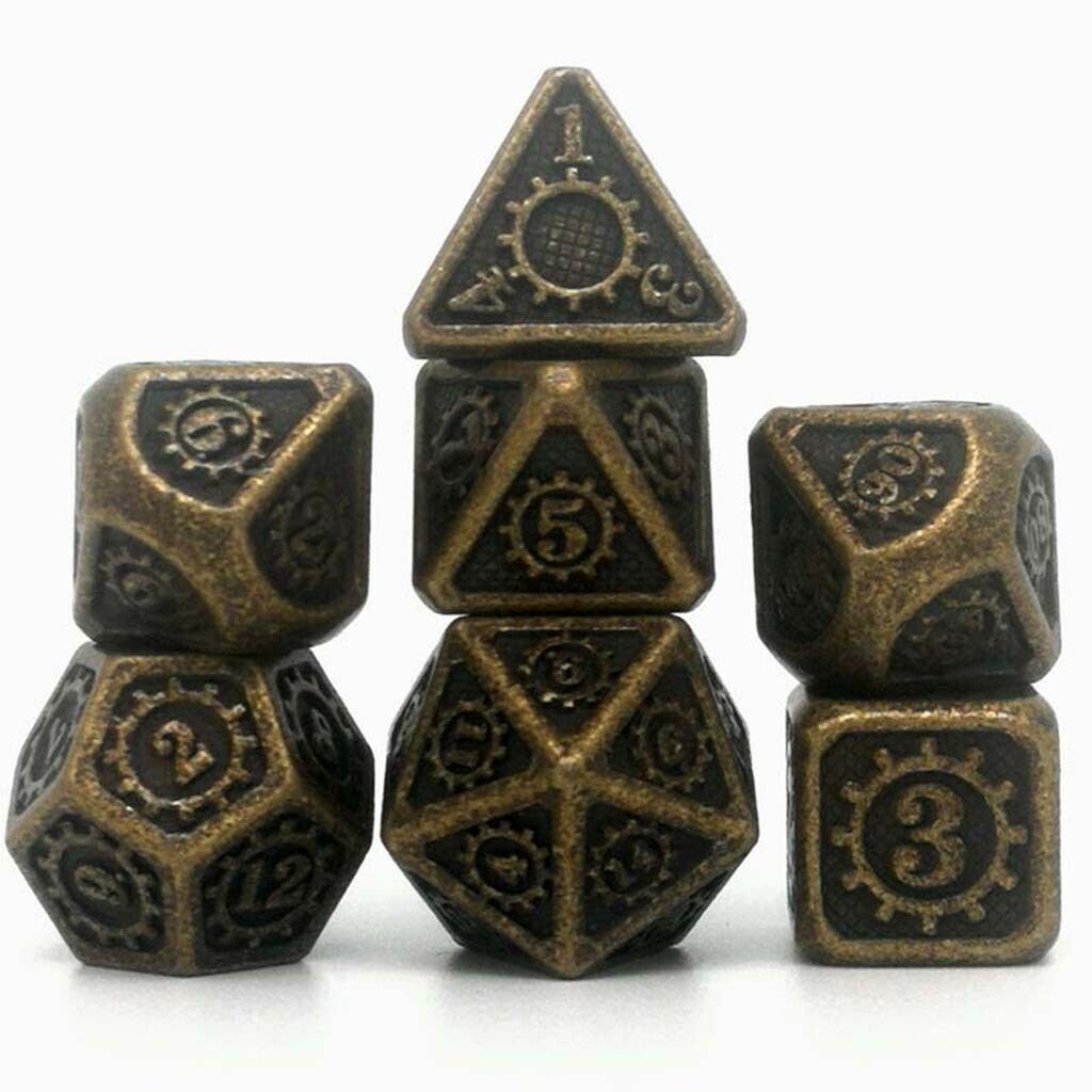 Polyhedral Multi-sided Metal Dice for Dragon Scales D&D Pathfinder RPG 02