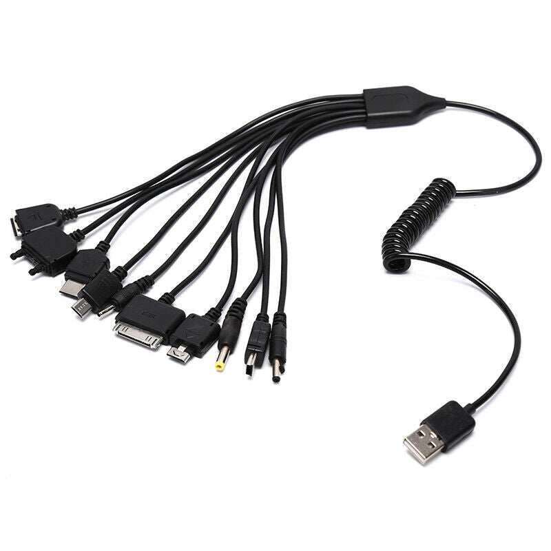 Universal 10 in 1 Multi-Function Cell Phone Game USB Charging Cable Charg.l8