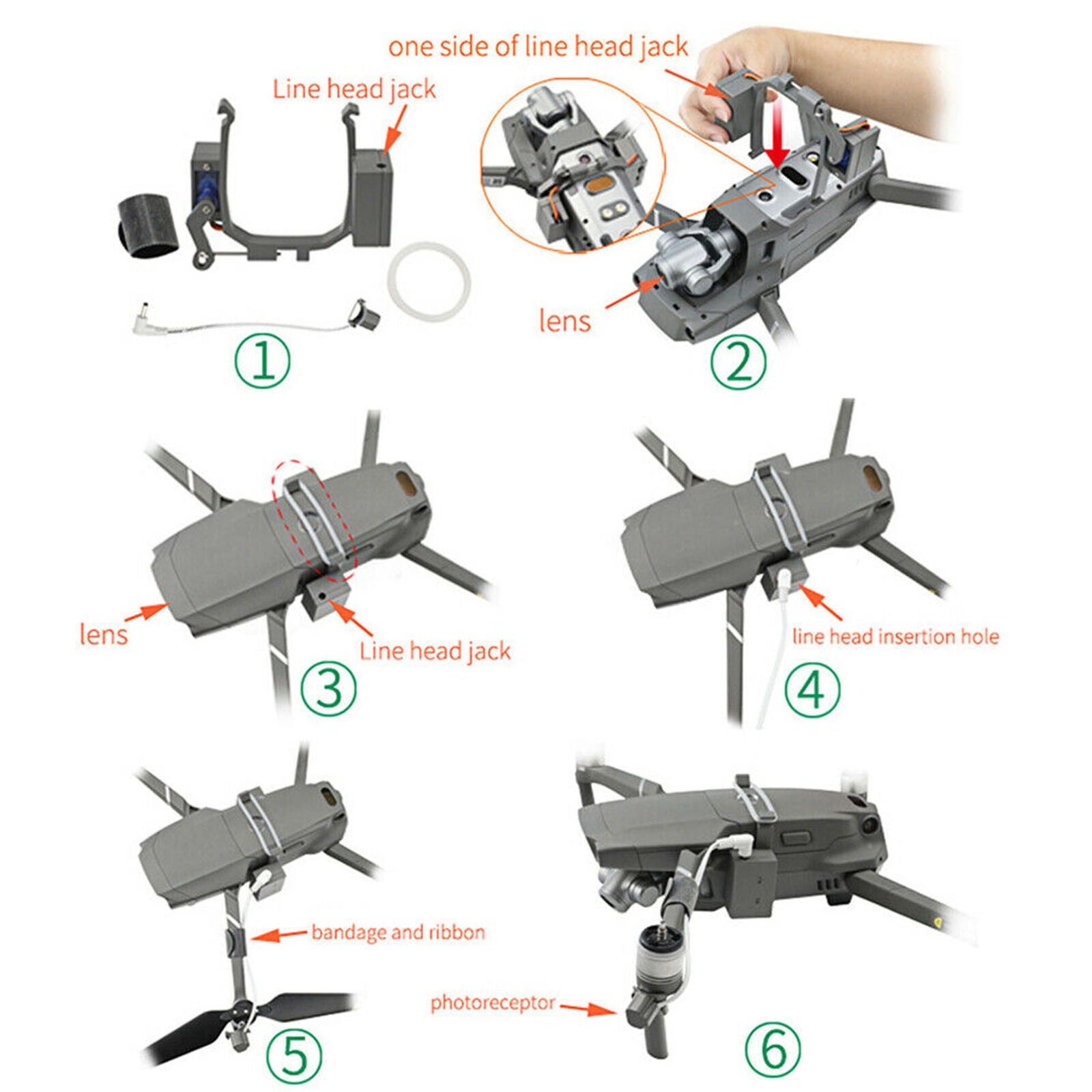 For DJI Mavic 2 Pro ZOOM Drone Air Thrower Ring Fishing Bait Air-Dropping System