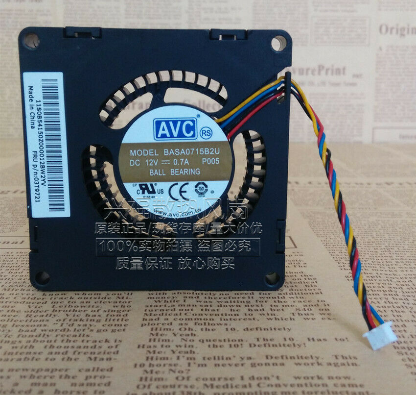 For AVC BASA0715B2U 03T9721 For IBM Lenovo M92p DC12V 0.7A Cooling Fan