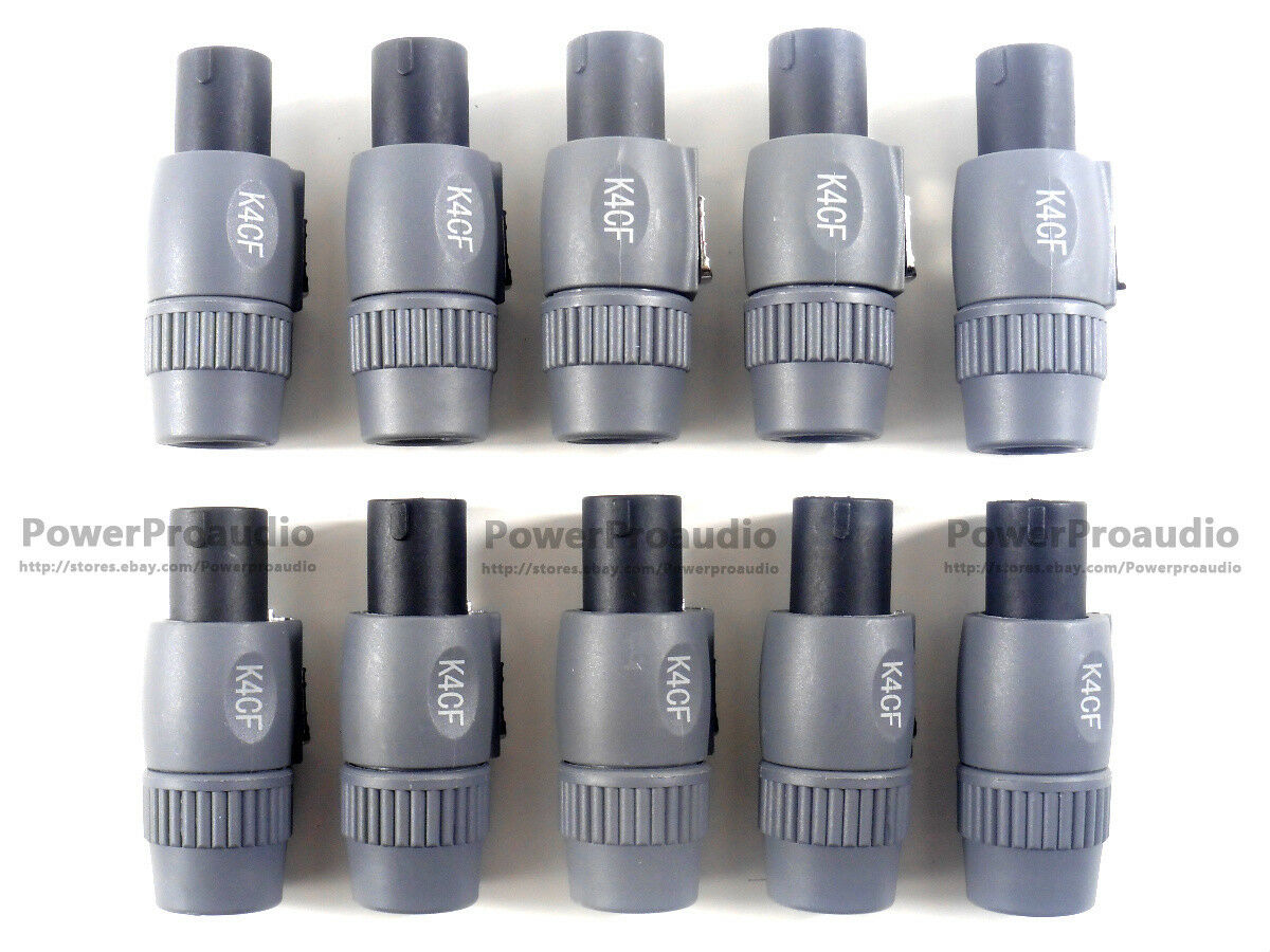 10pcs 4-core Speakon for Neutrik NL4FC Professional  connector speaker