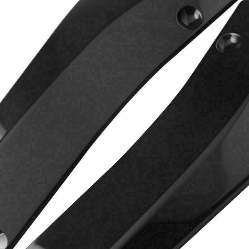 2x Car Auto Rear Bumper Lip Diffuser Splitter Canard Protector Top Gloss BLK CN