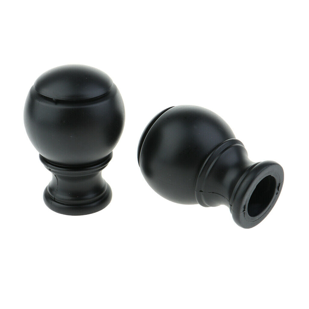 Set of 4 Drapery Curtain Panel Rod Pole End Caps Window Curtain Accessories