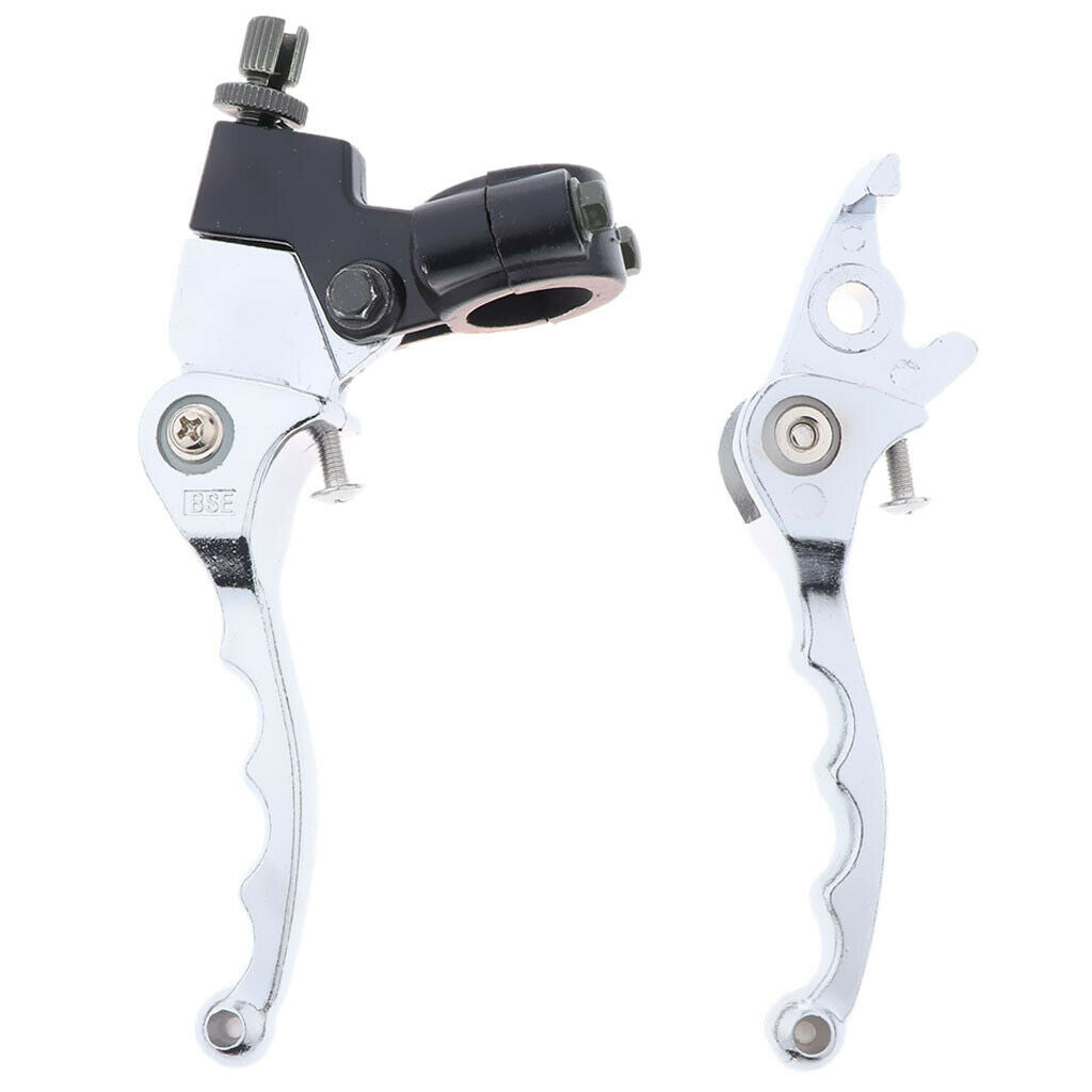 1 Pair Chrome Folding Brake Clutch Levers for Bosuer 110 140 125cc Scooter