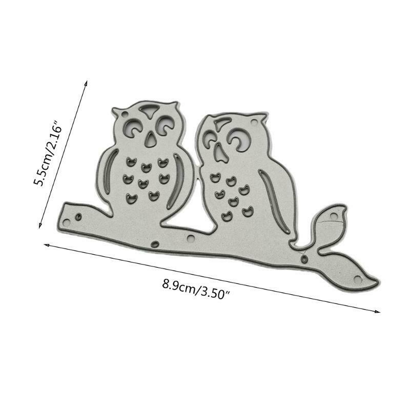 Owls Metal Cutting Dies Stencils DIY Scrapbooking Album Paper Card Making
