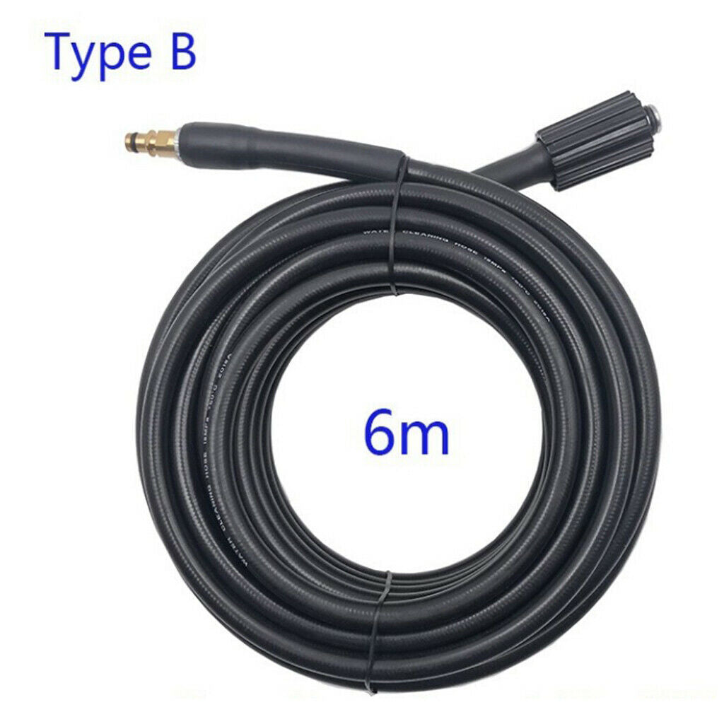 14mm Water Jet High Pressure Washer Extension Hose 6m 20ft for Karcher K2-K7