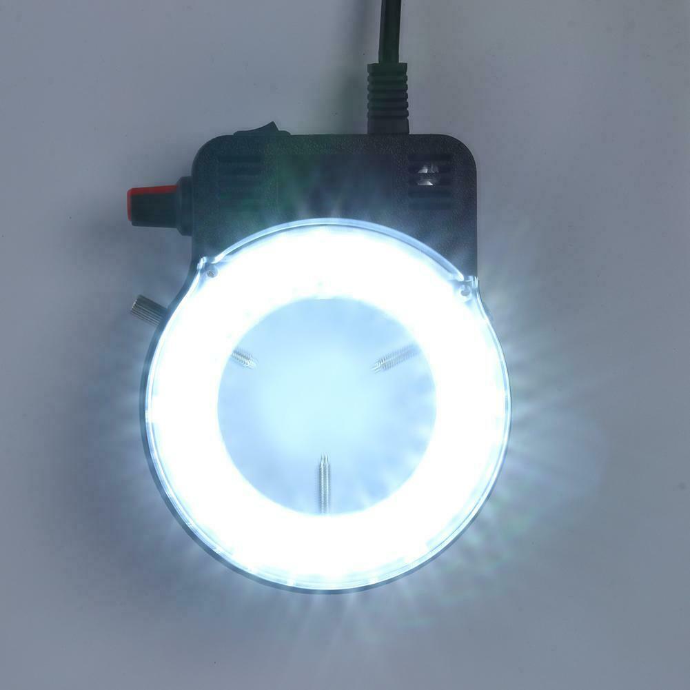 Plastic 56LEDs 60000LM 4.5W Adjustable Microscope LED Ring Light Illuminator