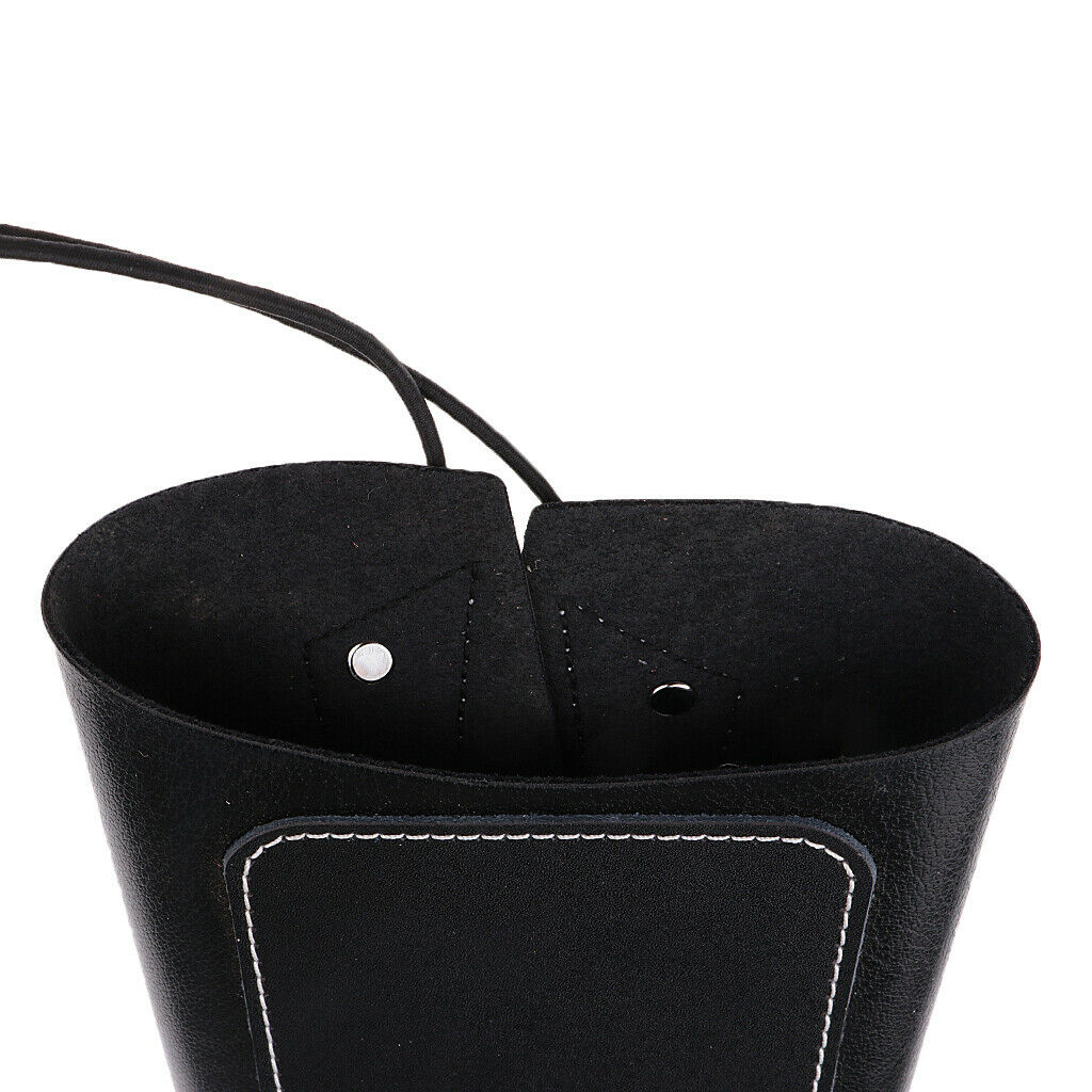 Archery Leather Protective Arm Guard Glove Bracer for Bow Hunting Shooting Black