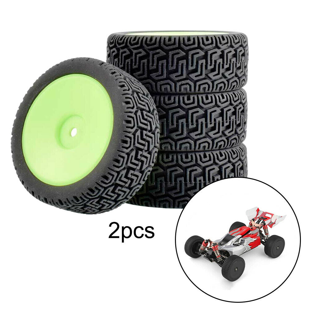 8 Pieces Rubber RC Car Tires Tyres for Wltoys 1/14 144001 RC Cars, Made of High